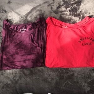 2 American Eagle shirts